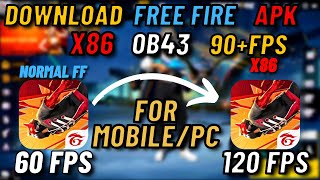 How to Download Free Fire OB43 New Update  Free Fire New Update OB43 APK  Free Fire x86 Version [upl. by Nodnyl]