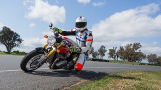 2016 Triumph Thruxton R Review Jeff Ware [upl. by Beckett]