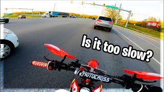 Riding The Apollo RFZ DirtPit Bike In Traffic Chinese Dirt Bike Review [upl. by Larry245]