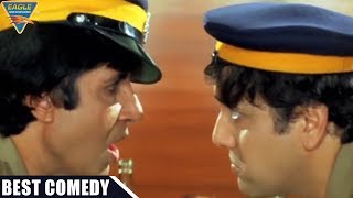 Comedy Scene  Govinda amp Amitabh Bachchan Eats For Free Funny Comedy Scene  Hindi Comedy Movies [upl. by Naujak843]