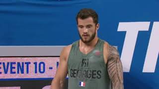 Crossfit Games 2018 Mens event 10 amp 11 Heat 44  Fraser Vellner Georges Högberg Fikowski [upl. by Lorilee]