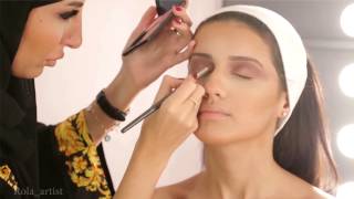 bride makeup 2015 Rola Alghoul مكياج العروس 2015 رولا الغول [upl. by Eenimod]