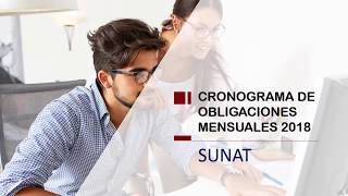 Cronograma de obligaciones tributarias 2018 SUNAT [upl. by Anirbed19]