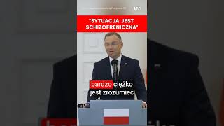 Andrzej Duda stanowczo o działaniach Bodnara Sytuacja jest schizofreniczna [upl. by Yerac976]