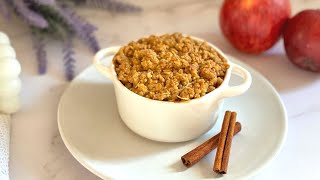 CRUMBLE DE MANZANA SIN HORNO🍎 APPLE CRUMBLE INDIVIDUAL [upl. by Ardelle]