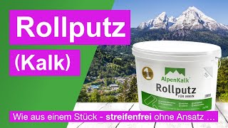 Rollputz einfach verputzen  wie aus einem Stück  streifenfrei ohne Ansatz … [upl. by Nocam]