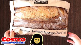 Kirkland Rosemary Parmesan Cheese Loaf  Costco Product Review [upl. by Arbmahs]