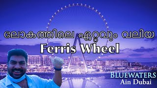 Bluewater Island Dubai Malayalam ലോകത്തിലെ ഏറ്റവും വലിയ Ferris Wheel  Fantasy Journey  ain dubai [upl. by Enyamrahc]