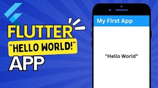 A Simple Flutter Hello World App  Flutter for Beginners 2024 [upl. by Dion]