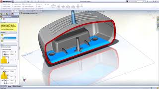 Plastic Part Design in SolidWorks [upl. by Ueihttam]