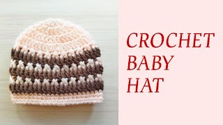 Watch this So cute and easy crochet baby hat [upl. by Anitnauq]