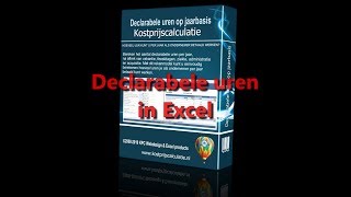 Declarabele uren in Excel [upl. by Fattal]