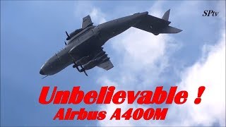 Airbus A400M Incredible maneuvers LOOP [upl. by Dove]