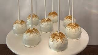 White and Gold Cake Pops [upl. by Otxilac]