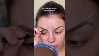 my uneven eyebrows 🤝🏼 this eyebrow mapping string [upl. by Ahcsatan]