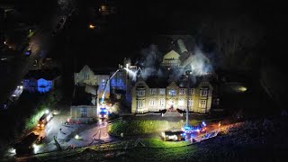 Inferno ravages former Dewsbury campus [upl. by Emmanuel]