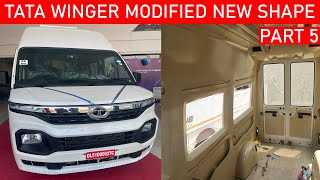 Tata Winger Modification Part 5 Latest Shape  Tata Winger Modification In Delhi  Tata Winger 2024 [upl. by Ajad]