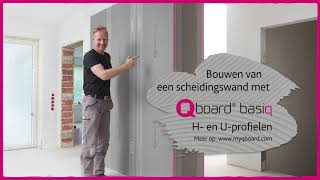 Bouwen van een scheidingswand met Qboard basiq H en Uprofilen [upl. by Lednahc]