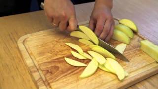 Knife Skills How To Slice An Apple For Pies [upl. by Ehr649]