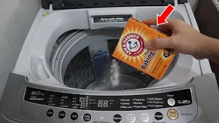 How To CLEAN Your Washing Machine Using Baking Soda  Quick amp Easy [upl. by Ailaht]