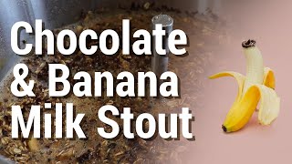 Brewing a Chocolate amp Banana Milk Stout in the Grainfather [upl. by Ahsiad]