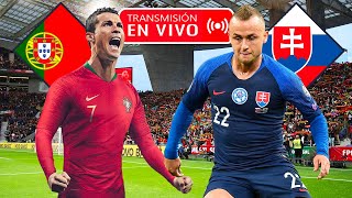 PORTUGAL vs ESLOVAQUIA 🔴 EN VIVO con Cristiano Ronaldo por la Eliminatoria Eurocopa 2024  REACCIÓN [upl. by Ellehsram278]