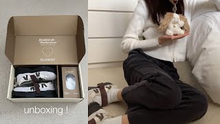 unbox with me ♡´ Glowny x Rockfish mary jane sneakers [upl. by Nylirret]