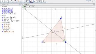 ✔ Circocentro di un Triangolo  Intersezione degli Assi   GeoGebra in Italiano [upl. by Macnair559]