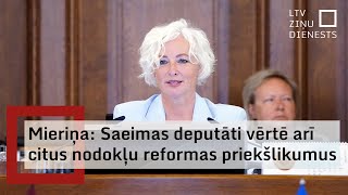 Mieriņa Saeimas deputāti vērtē arī citus nodokļu reformas priekšlikumus [upl. by Noraj]