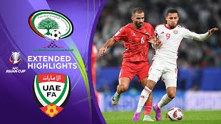 Palestine vs United Arab Emirates  Extended Highlights  AFC Asian Cup  CBS Sports Golazo [upl. by Eet]