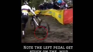 Wout Van Aert Motor Incident EXPLAINED  World Cup Cyclocross Fiuggi [upl. by Lukash]