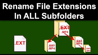 Rename Certain File Extensions In A Folder With Subfolders [upl. by Marina]