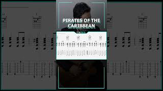 Pirates of the Caribbean Theme  Guitar Tutorial TAB EASY  Chords [upl. by Hiamerej]