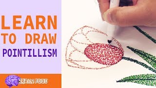 Learn to Draw in the Style of Pointillism [upl. by Ellerrehc]