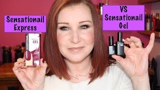 SensatioNail Express Gel Polish VS SensatioNail Gel Polish  Review [upl. by Turrell]