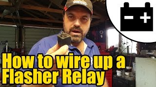 How to wire up a Flasher relay 1927 [upl. by Shipley]