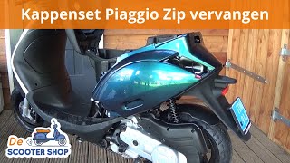 Piaggio Zip SP kappenset monteren  Montagevideo  De Scooter Shop [upl. by Annehsat678]