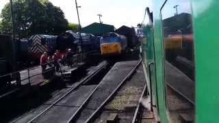 Watercress Line Lord Nelson arrives Ropley Station [upl. by Keffer]