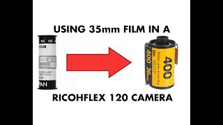 A 120 to 35mm film adapter The Ricohflex Color Back [upl. by Canning]