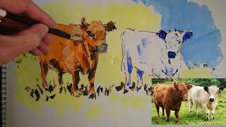 How to paint cows  part 4 [upl. by Weirick179]