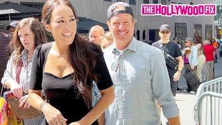 Fixer Upper Stars Chip amp Joanna Gaines Are Spotted By Paparazzi While Exiting The Today Show In NY [upl. by Lecrad698]