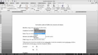 WORD  Hacer formularios PDF OFFICE 2013 [upl. by Short]