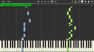 徐梦圆  ChinaP piano  Syntehsia midi music [upl. by Gitt]