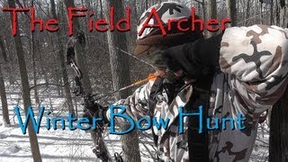 BOWHUNTING Winter Bow Deer Hunt [upl. by Toney]