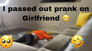 I passed OUT Prank on Girlfriend 😂 CUTE reaction 🥺❤️ [upl. by Mila91]