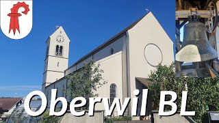 Oberwil CH  BL Glocken der kath Kirche St Peter und Paul [upl. by Olemrac680]