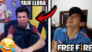 ¡REACCIONO A LOS MAYORES ENOJOS DE YAIR17 en FREE FIRE 2 yair llora [upl. by Lamag194]