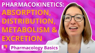 Pharmacokinetics Absorption Distribution Metabolism Excretion  Pharmacology Basics LevelUpRN [upl. by Asir]