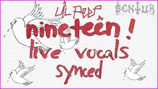 Lil Peep  Nineteen  Live Vocals [upl. by Annabal865]