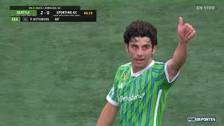 ¡ROTHROCK HACE EL SEGUNDO 🔥  Sounders 20 Sporting KC  MLSenFOX [upl. by Gona383]